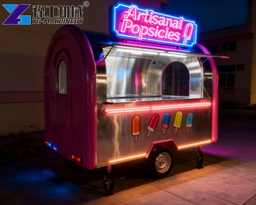 small ice cream trailer