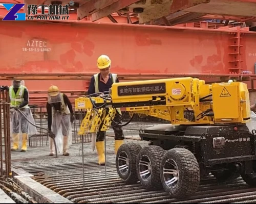 autonomous concrete vibrating robot