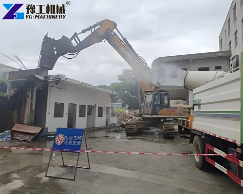 dust control at demolition site