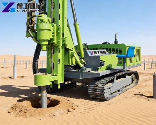 solar piling machine