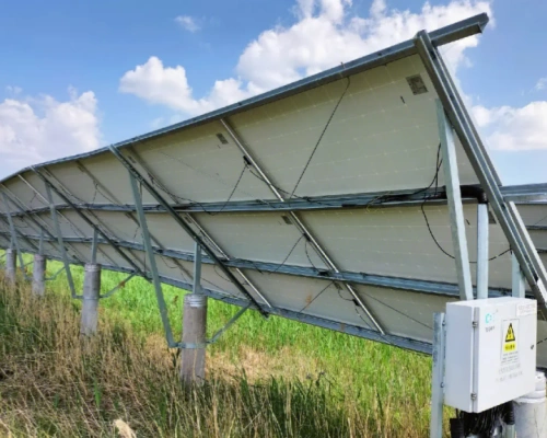 solar-powered piling
