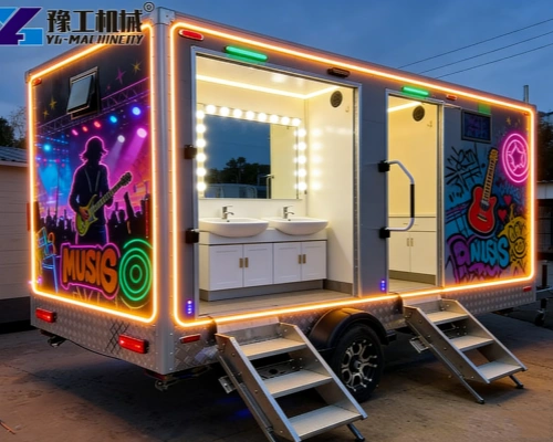 trailer mounted porta potty