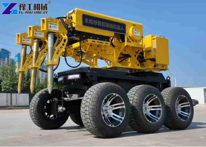 Smart Concrete Vibrator Robot