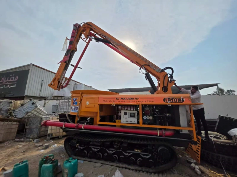 crawler concrete boom pump price