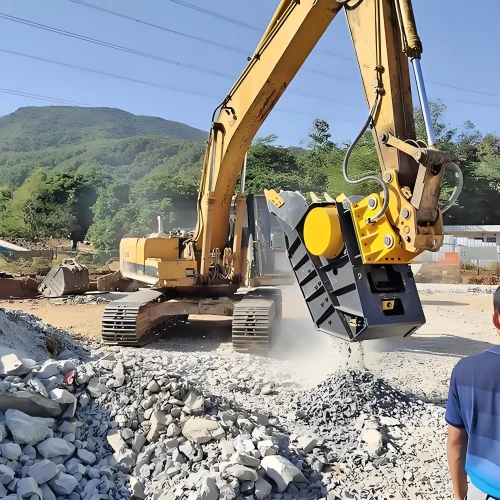 crusher bucket for excavator price