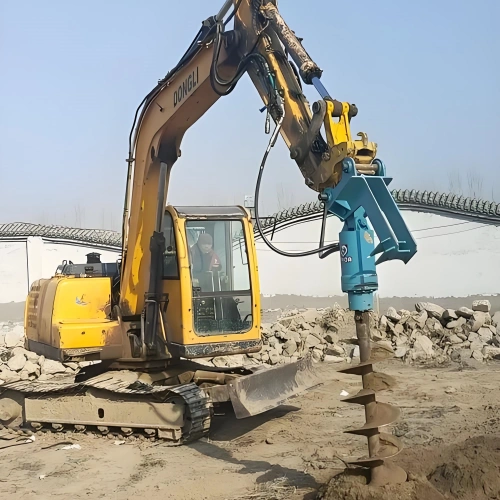 excavator auger drill