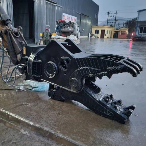 excavator concrete crusher