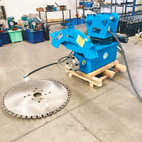 excavator rock saw attachment