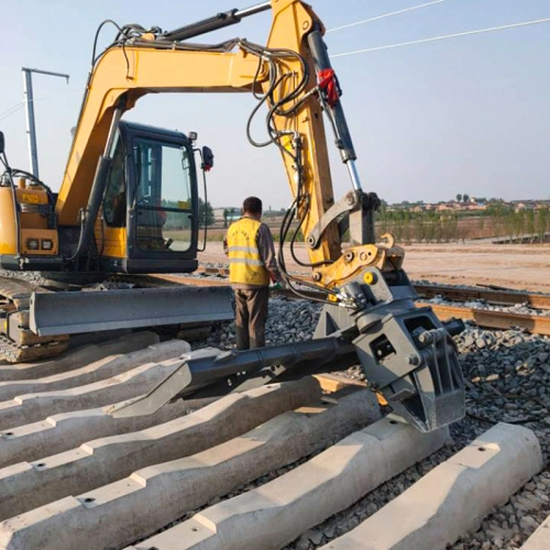 railway tie replacement tool for excavator