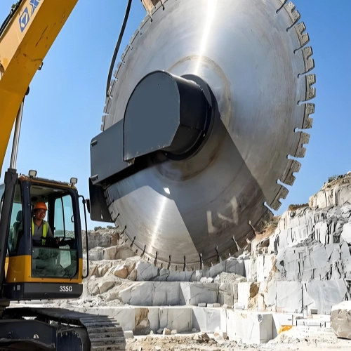 rock saw attachment for excavator