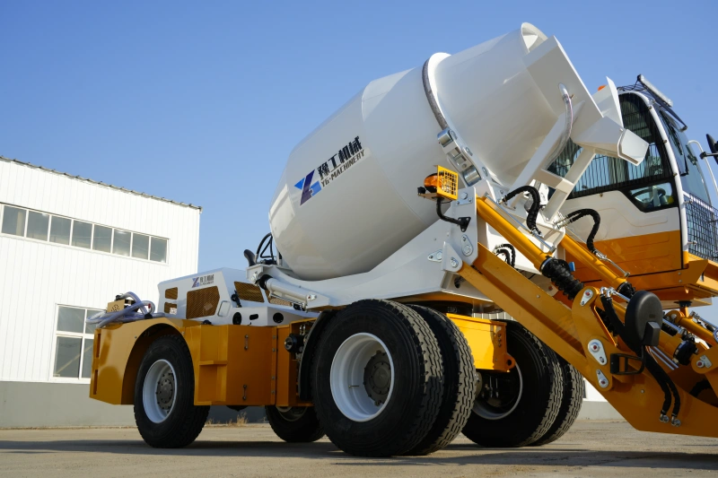 self loading concrete mixture