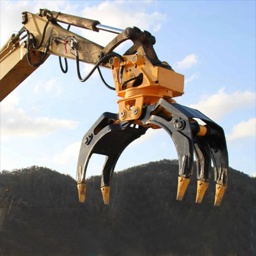 log rotating grapple for excavator